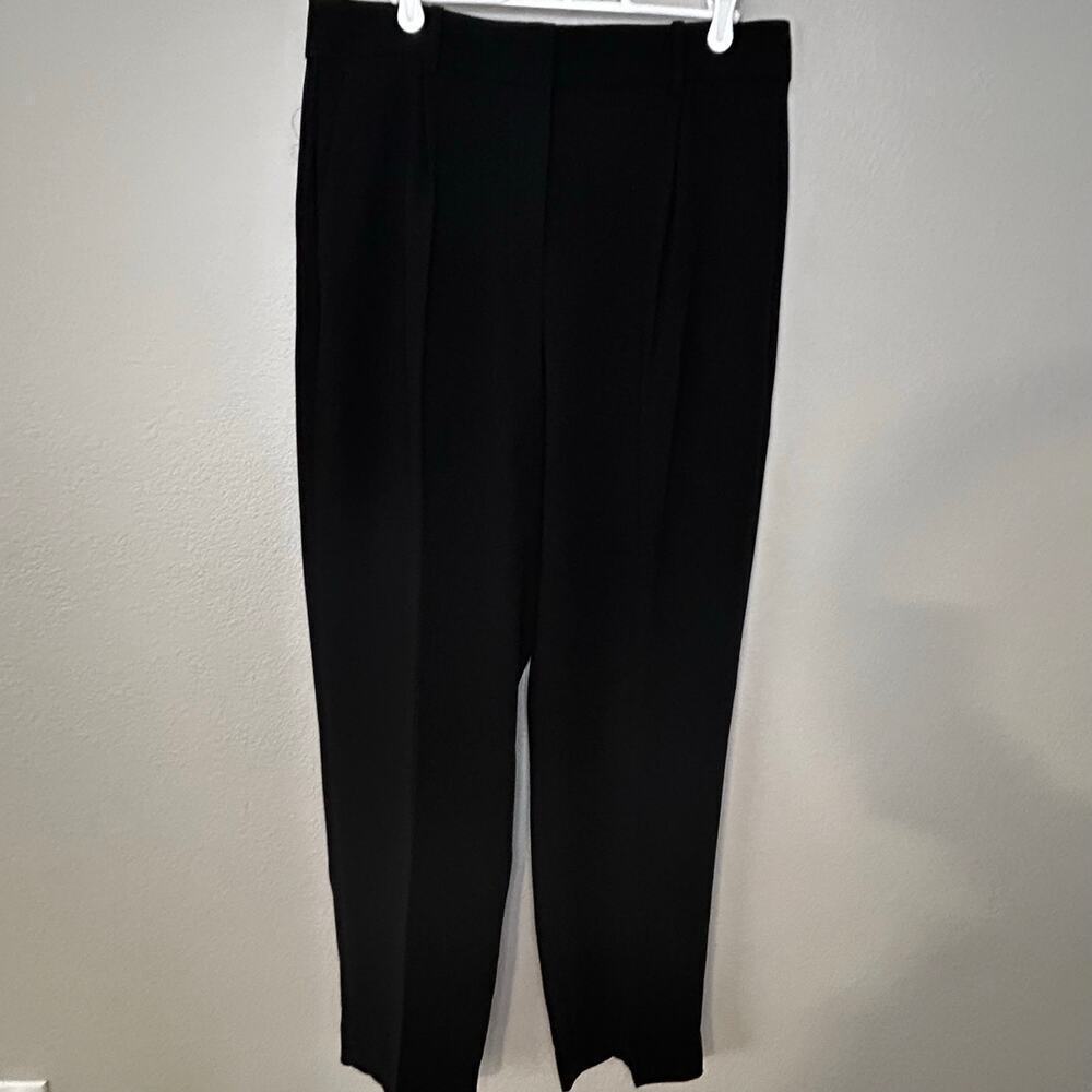 J. Crew essential straight leg black hi rise crepe dress pants size 10T